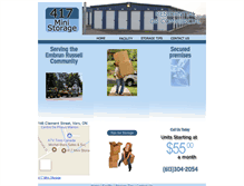Tablet Screenshot of 417ministorage.ca